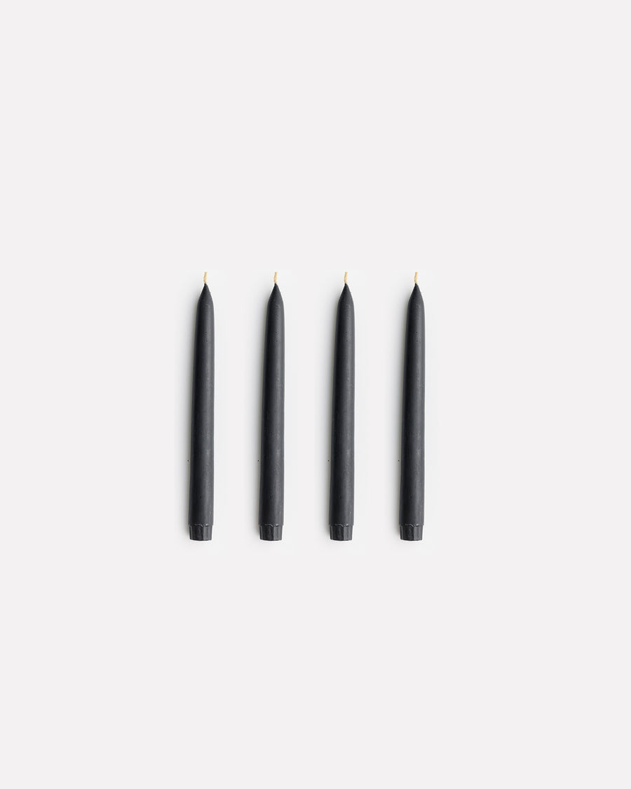 Twinkling Taper Candle Set in Noir