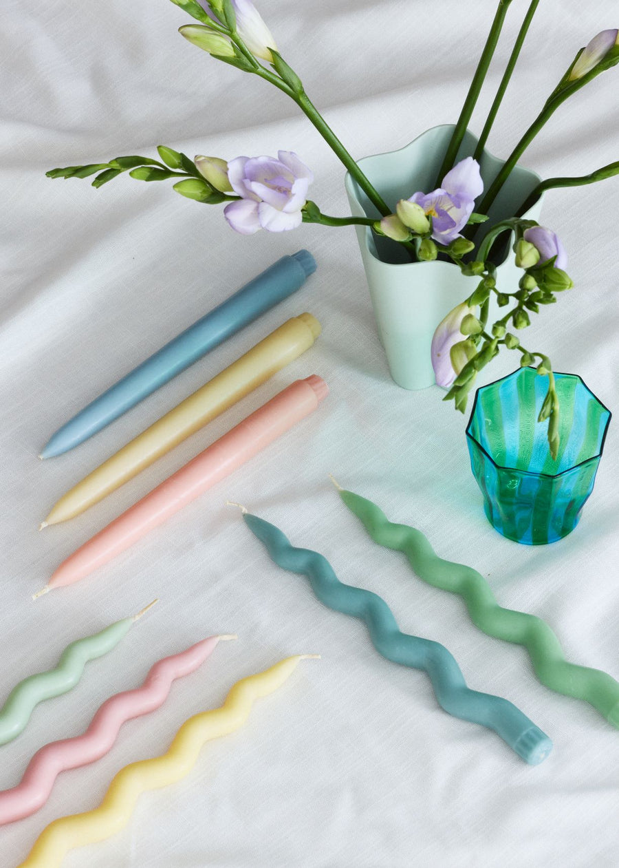 Twinkling Taper Candle Set in Pastel Pops