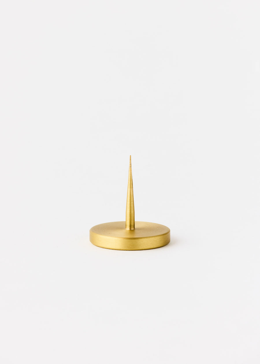 Brass Spike Candle Holder