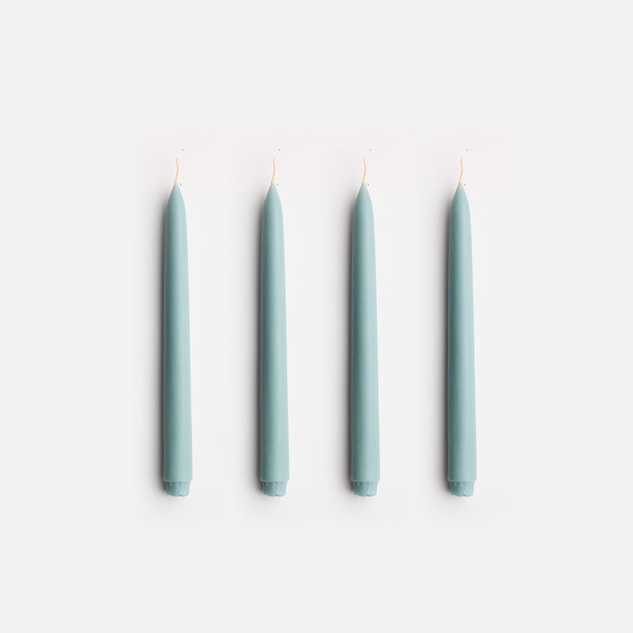 Twinkling Taper Candle Set in Jade